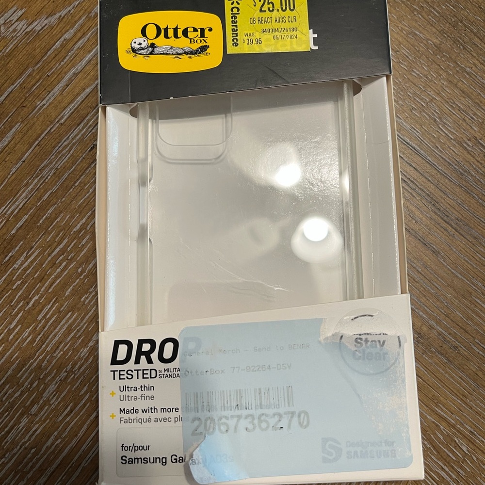 OtterBox Samsung Galaxy AO3S React Ultra Thin Case